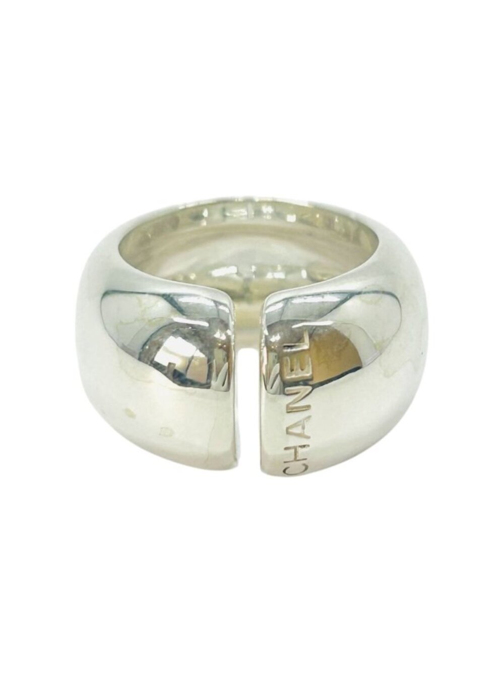 Chanel Logo 925 Sterling Silver Ring